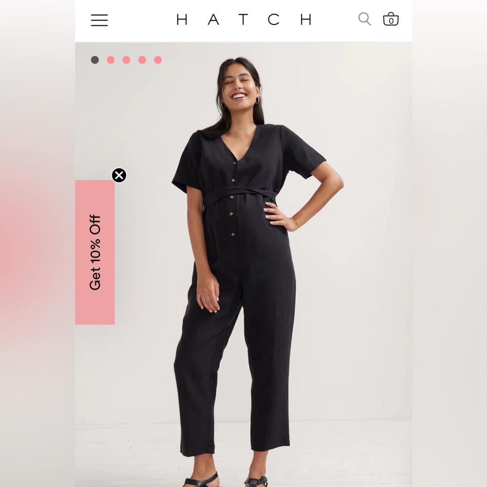 Hatch Black Noelle Jumpsuit